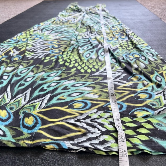 Boston Proper Tropical Plunge Stretchy Crochet Beach Long Casual Dress EUC XS - Picture 14 of 14